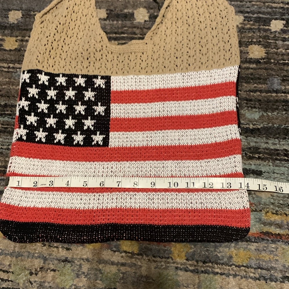 Coco + Carmen Tan and flag print purse - Picture 4 of 4